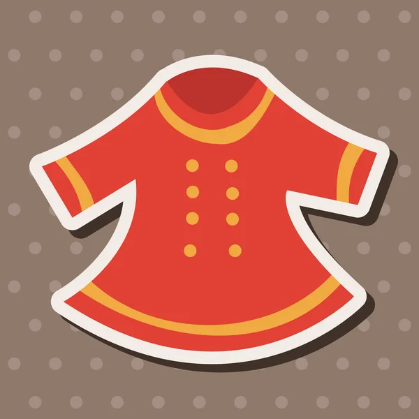 Elementos temáticos ropa de bebé — Vector de stock