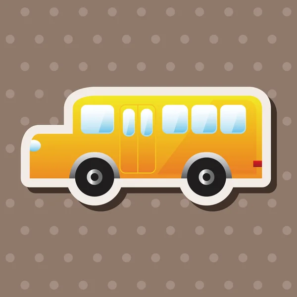 Elementos temáticos autobús escolar — Vector de stock
