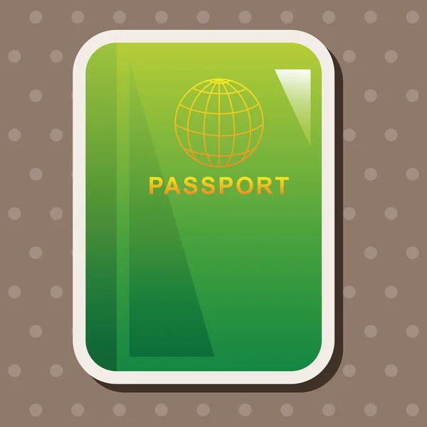 Paszport tematu elementów — Wektor stockowy