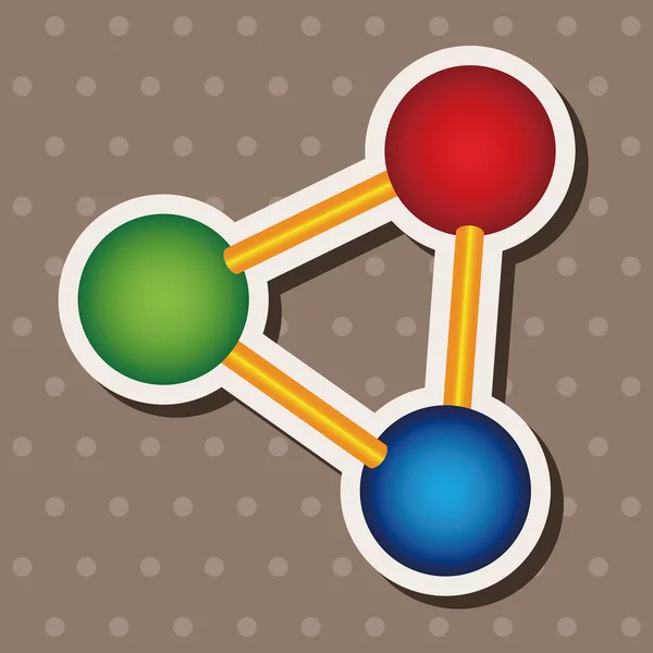分子的结构主题元素 — 图库矢量图片
