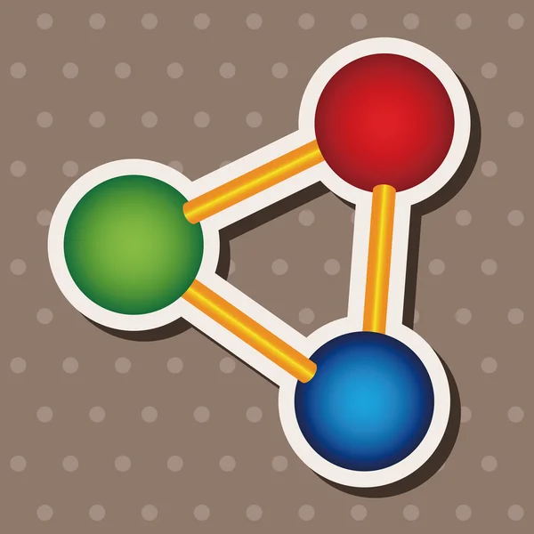 Elementos del tema Estructura molecular — Vector de stock