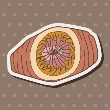 Deniz hayvan salatalık çizgi film Tema öğeleri