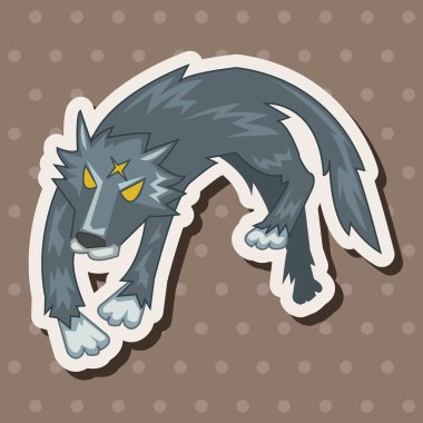 hayvan kurt çizgi film Tema öğeleri