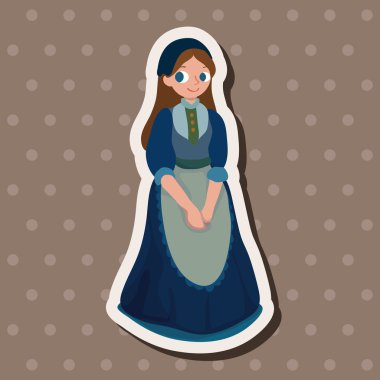 Ortaçağ karakter karikatür Tema öğeleri