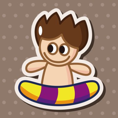 스포츠 테마 요소를 물