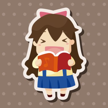 Öğrenci çizgi film Tema öğeleri