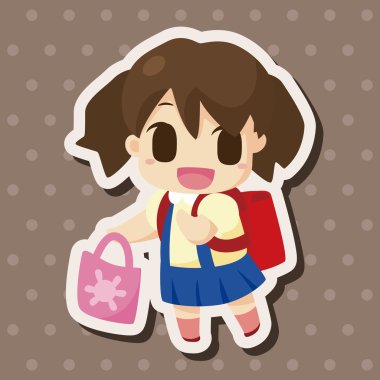 Öğrenci çizgi film Tema öğeleri