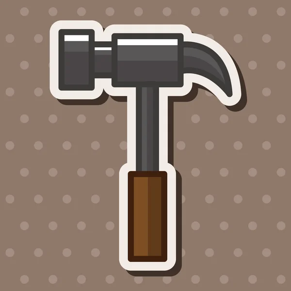 Hammer theme elements — Stock Vector