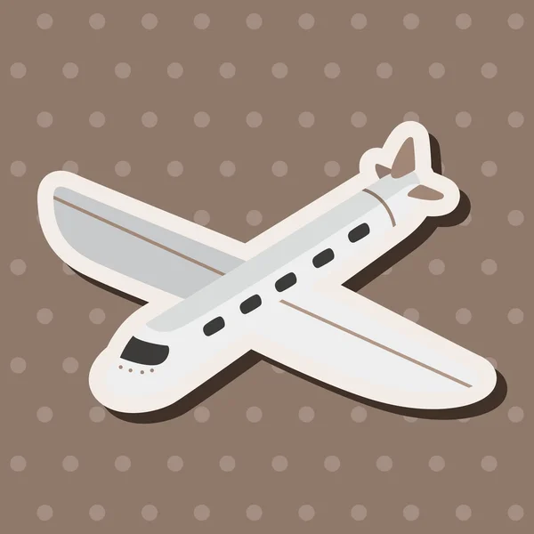 Transport vliegtuig thema-elementen — Stockvector