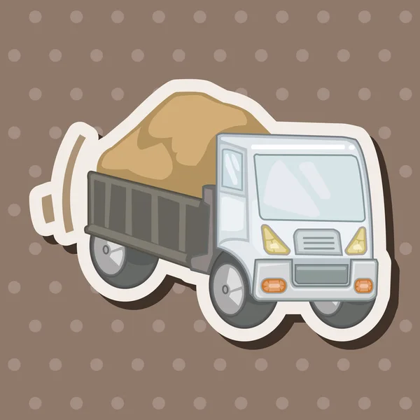 Transporte camión tema elementos — Archivo Imágenes Vectoriales
