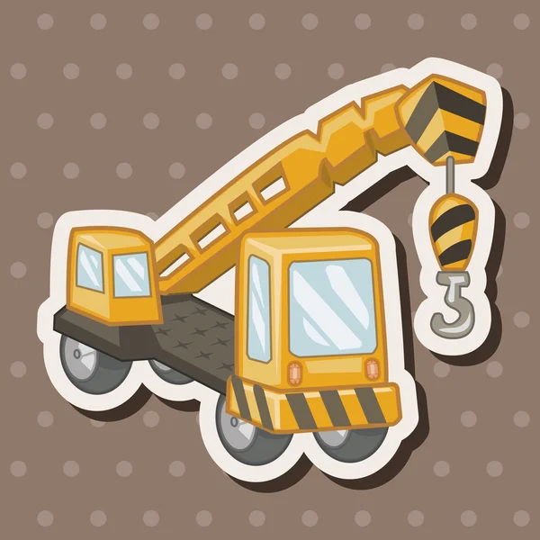 Transportation excavator truck theme elements — Stock Vector