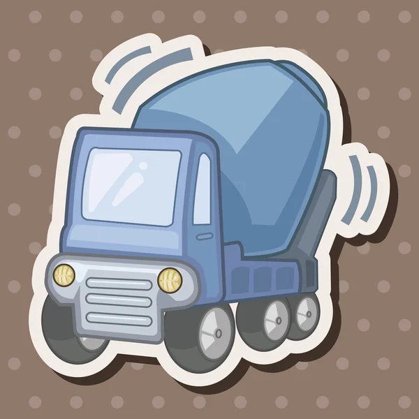 Transporte camión tema elementos — Vector de stock
