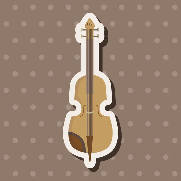Instrument cello cartoon theme elements — Stock Vector