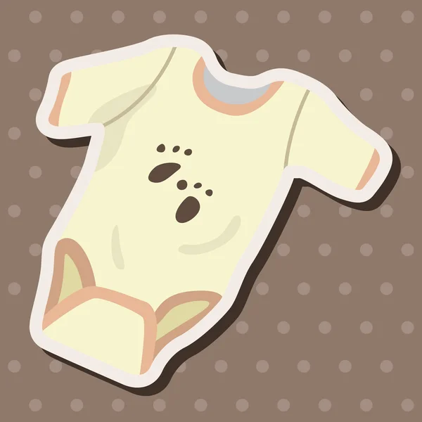 Baby kleding thema-elementen — Stockvector