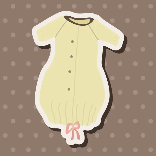 Baby kleding thema-elementen — Stockvector