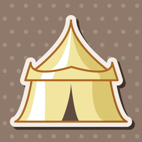 Элементы тематики цирковых палаток — стоковый вектор