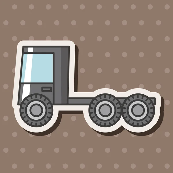 Éléments de thème camion de transport — Image vectorielle
