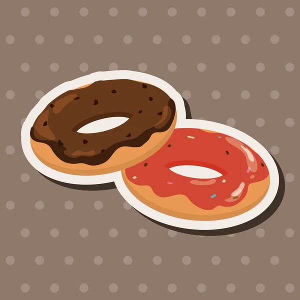 Donut theme elements — Stock Vector