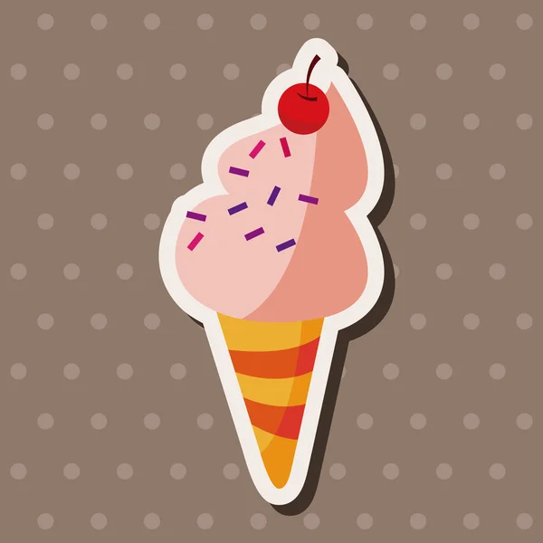 Helados elementos temáticos — Vector de stock