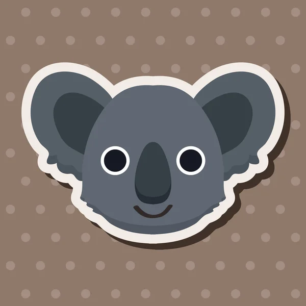 Animales koala elementos de dibujos animados tema — Archivo Imágenes Vectoriales