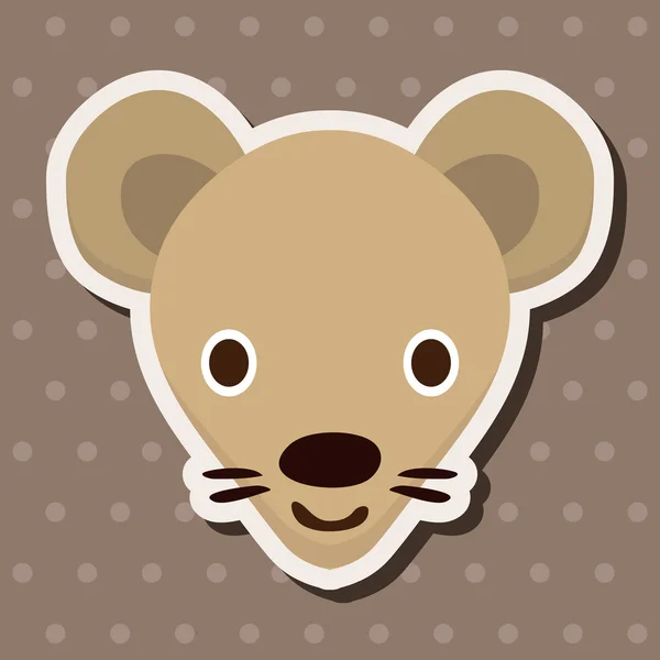 Animal mouse cartoon elementos temáticos —  Vetores de Stock