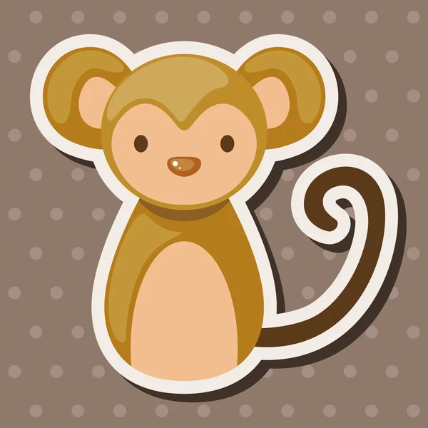 Chinese Zodiac monkey theme elements — Stock Vector