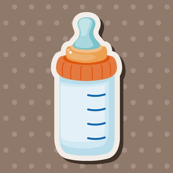 Éléments de thème de bouteille d'alimentation — Image vectorielle