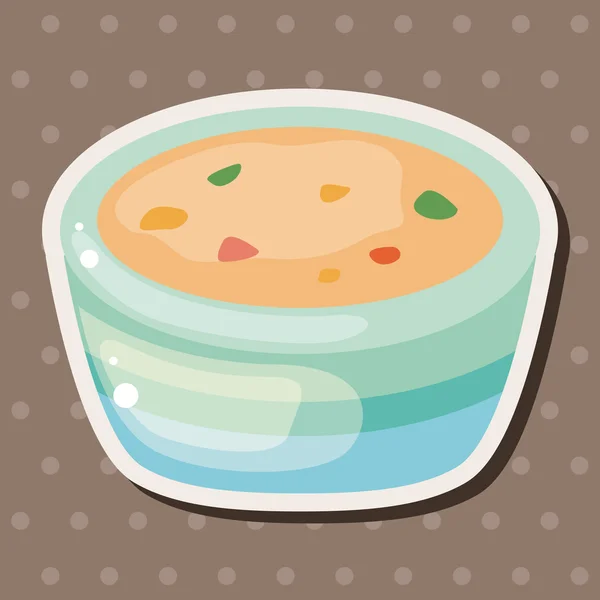 Elementos temáticos sopa de sopa de sopa de maíz — Archivo Imágenes Vectoriales