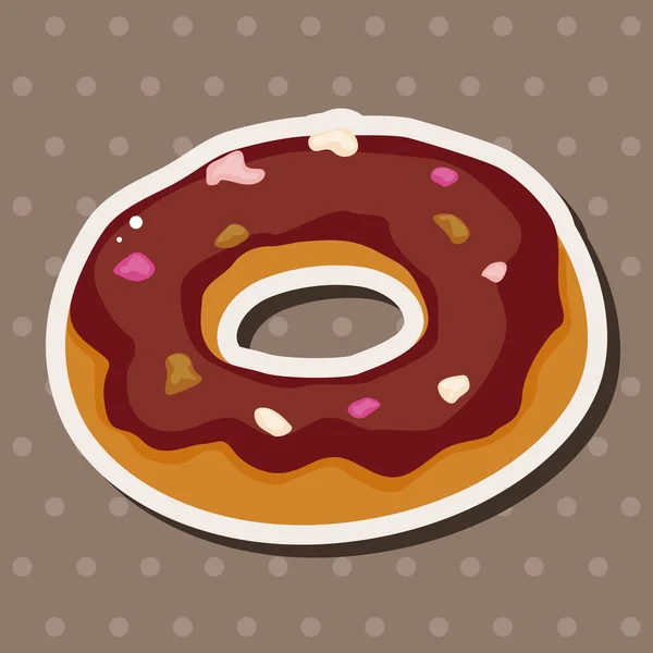 Donut theme elements — Stock Vector