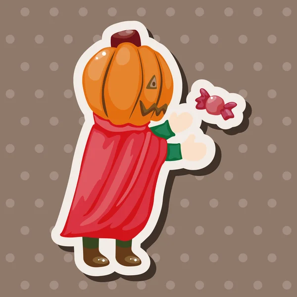 Halloween fiesta traje tema elementos — Vector de stock