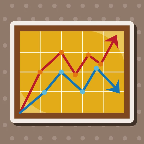 Financiële grafieken thema-elementen — Stockvector