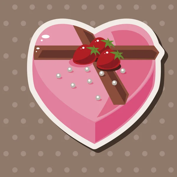 チョコレートのプレゼント テーマ要素 — ストックベクタ