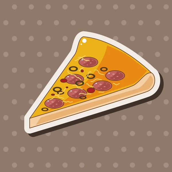 Éléments de thème pizza — Image vectorielle