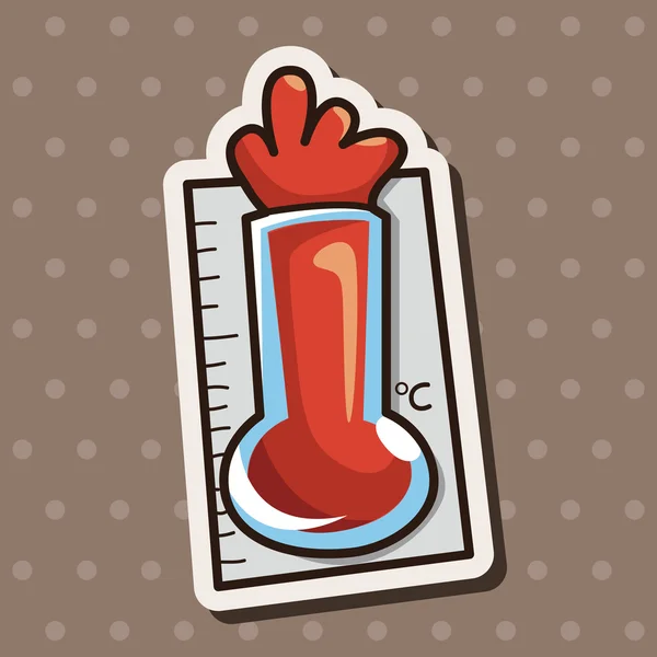 Thermometer-Themenelemente — Stockvektor