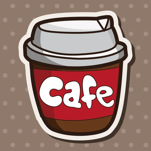 Kaffee-Themenelemente — Stockvektor