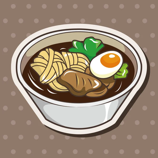 Comida japonesa tema elementos — Vector de stock