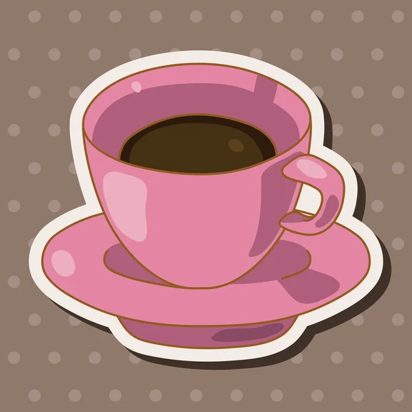 コーヒーのテーマの要素 — ストックベクタ