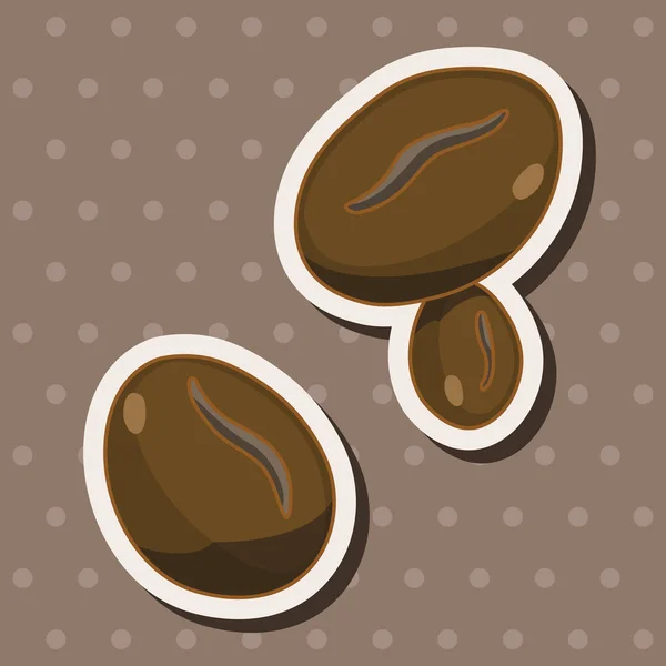 Grains de café éléments thème — Image vectorielle