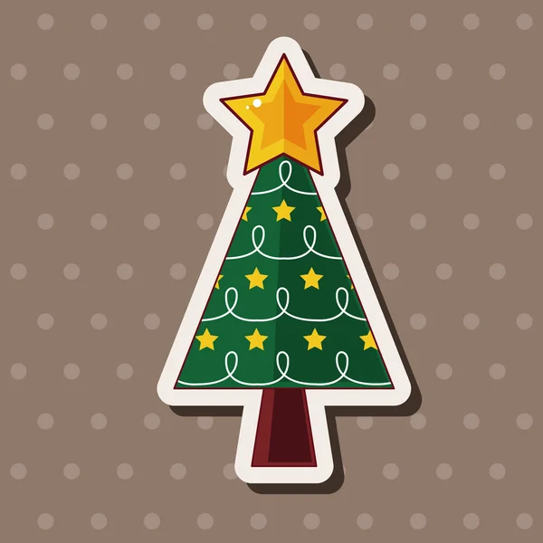 Elementi a tema albero di Natale — Vettoriale Stock