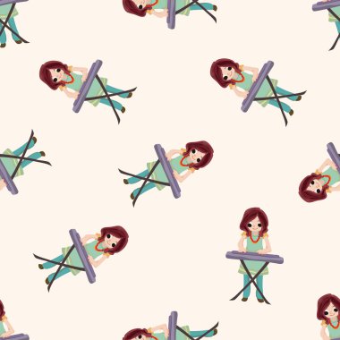 grup üye klavyeci, karikatür Dikişsiz desen arka plan