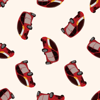 ulaşım Araba, çizgi film Dikişsiz desen arka plan