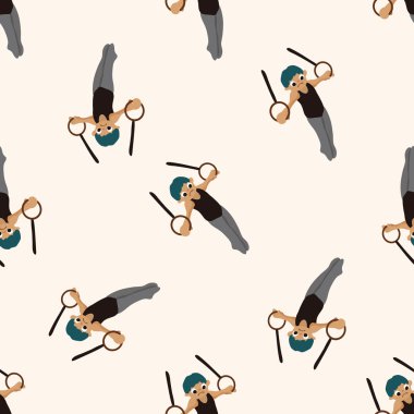 dansçı, karikatür Dikişsiz desen arka plan