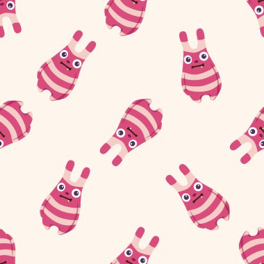 canavar çizgi film vecotr,, çizgi film Dikişsiz desen arka plan