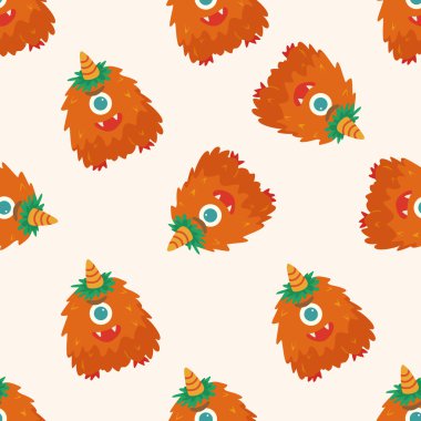 canavar çizgi film vecotr,, çizgi film Dikişsiz desen arka plan