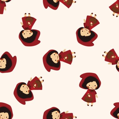 peri masalı Prenses, çizgi film Dikişsiz desen arka plan