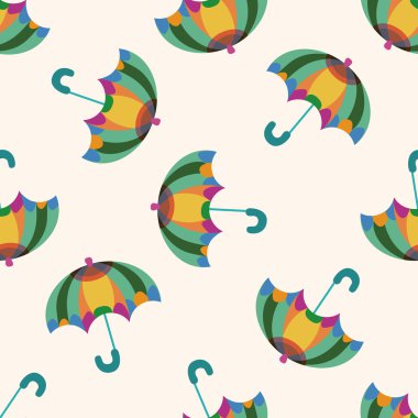 şemsiye Tema, emets, karikatür Dikişsiz desen arka plan