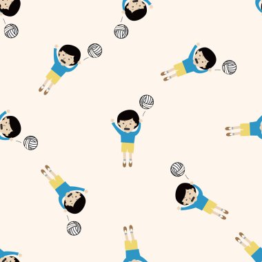 Öğrenci çizgi film, çizgi film Dikişsiz desen arka plan