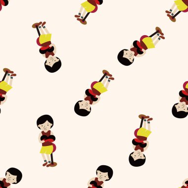 boksör, karikatür Dikişsiz desen arka plan