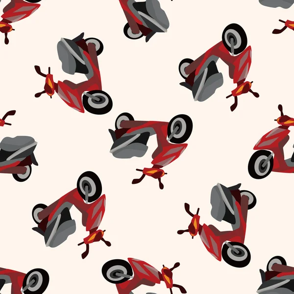 Transportation motor, , cartoon seamless pattern background — Stock Vector