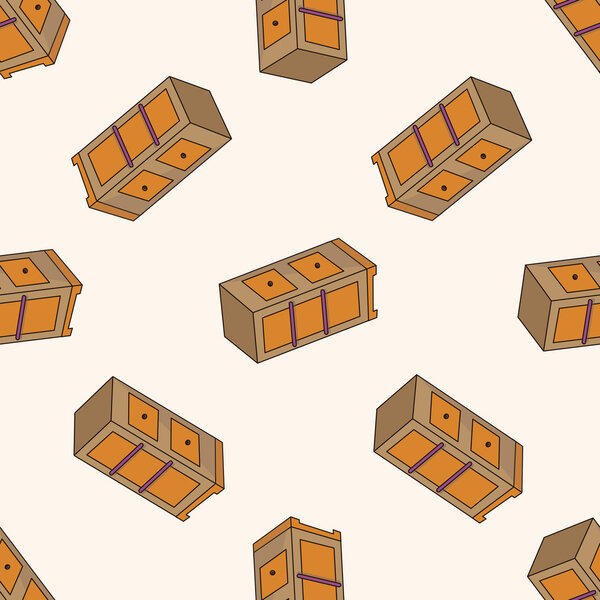 мебель шкаф, мультфильм бесшовный фон шаблона

